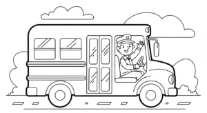 coloriage Autobus Scolaire updated a colorier en ligne gratuitement