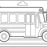 coloriage Autobus Scolaire updated à imprimer pdf