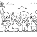 coloriage Autobus Scolaire updated et dessins