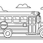 coloriage Autobus Scolaire updated educatif pour enfant