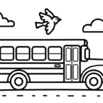 coloriage Autobus Scolaire updated a imprimer