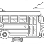 coloriage Autobus Scolaire updated à imprimer pdf gratuit