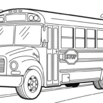 coloriage Autobus Scolaire updated pour enfants