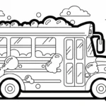 coloriage Autobus Scolaire updated pour enfant