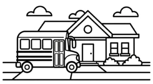 coloriage Autobus Scolaire updated a imprimer gratuitement