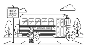 coloriage Autobus Scolaire updated a colorier en ligne gratuitement