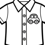 coloriage Chemise pour enfant de 3 ans