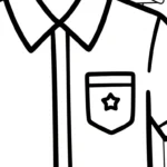coloriage Chemise gratuit a imprimer