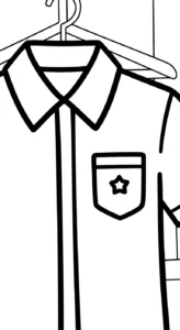 coloriage Chemise gratuit a imprimer