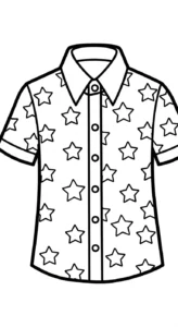 coloriage Chemise gratuit en ligne