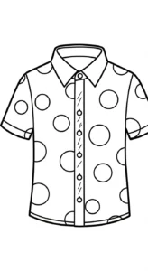coloriage Chemise et decoupage