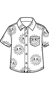 coloriage Chemise pour enfants à télécharger