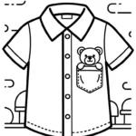 coloriage Chemise pour enfant de 5 ans