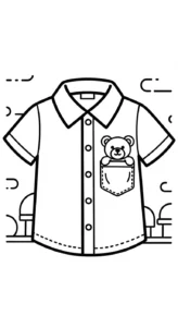 coloriage Chemise pour enfant de 5 ans