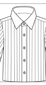 coloriage Chemise pour enfants à imprimer