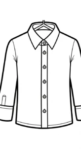 coloriage Chemise gratuit a imprimer