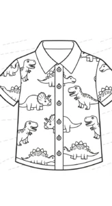 coloriage Chemise pour enfants à imprimer