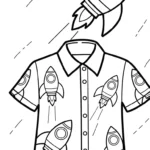 coloriage Chemise pour enfant de à imprimer