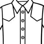 coloriage Chemise à imprimer pour enfant de 8 ans