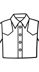 coloriage Chemise à imprimer pour enfant de 8 ans
