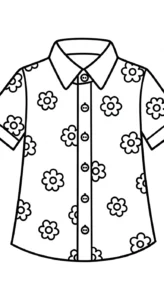 imprimer coloriage Chemise pour enfant