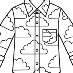 coloriage Chemise et decoupage a imprimer gratuit