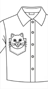 coloriage Chemise a dessiner et imprimer