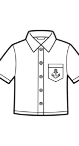 coloriage Chemise a dessiner et imprimer
