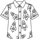 coloriage Chemise pour enfants a imprimer