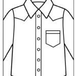 coloriage Chemise pour enfant