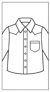 coloriage Chemise pour enfant