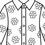 coloriage Chemise pour enfant de 4 ans