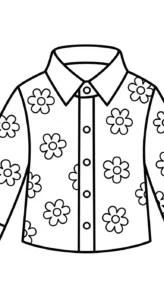 coloriage Chemise pour enfant de 4 ans