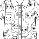 image de coloriage Chemise pour enfant