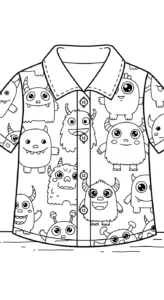 image de coloriage Chemise pour enfant