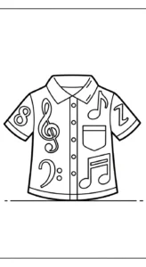 coloriage Chemise à imprimer pour enfant de 8 ans