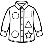 coloriage Chemise pour enfant de 6 ans