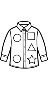 coloriage Chemise pour enfant de 6 ans