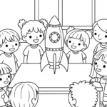 coloriage École updated à imprimer pour enfant de 4 ans