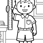 coloriage École updated et découpage à imprimer