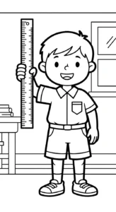 coloriage École updated et découpage à imprimer
