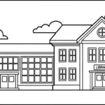 coloriage École updated pour enfant de 3 ans