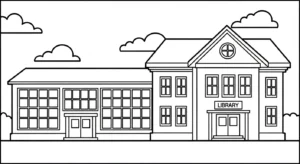 coloriage École updated pour enfant de 3 ans