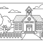 coloriage École updated pour enfant gratuit