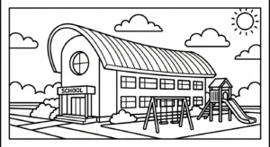 coloriage École updated pour enfant de 6 ans
