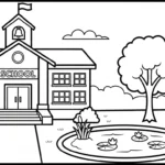 coloriage École updated pour enfant de 6 ans