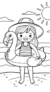 coloriage Été updated pour enfants à imprimer