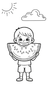 coloriage Été updated pour enfants à imprimer