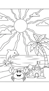 coloriage Été updated a dessiner en ligne