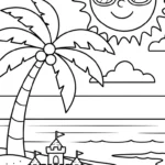 coloriage Été updated pour enfant de 2 ans